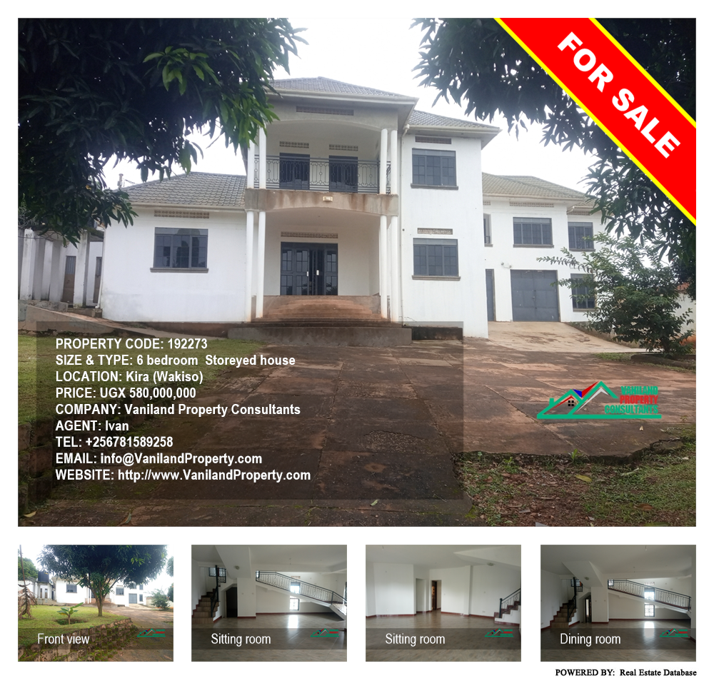 6 bedroom Storeyed house  for sale in Kira Wakiso Uganda, code: 192273