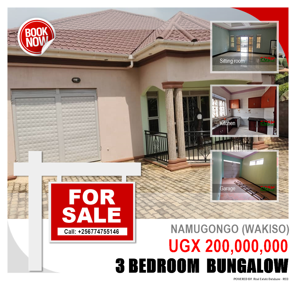 3 bedroom Bungalow  for sale in Namugongo Wakiso Uganda, code: 192373