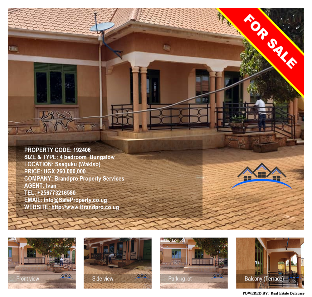 4 bedroom Bungalow  for sale in Seguku Wakiso Uganda, code: 192406