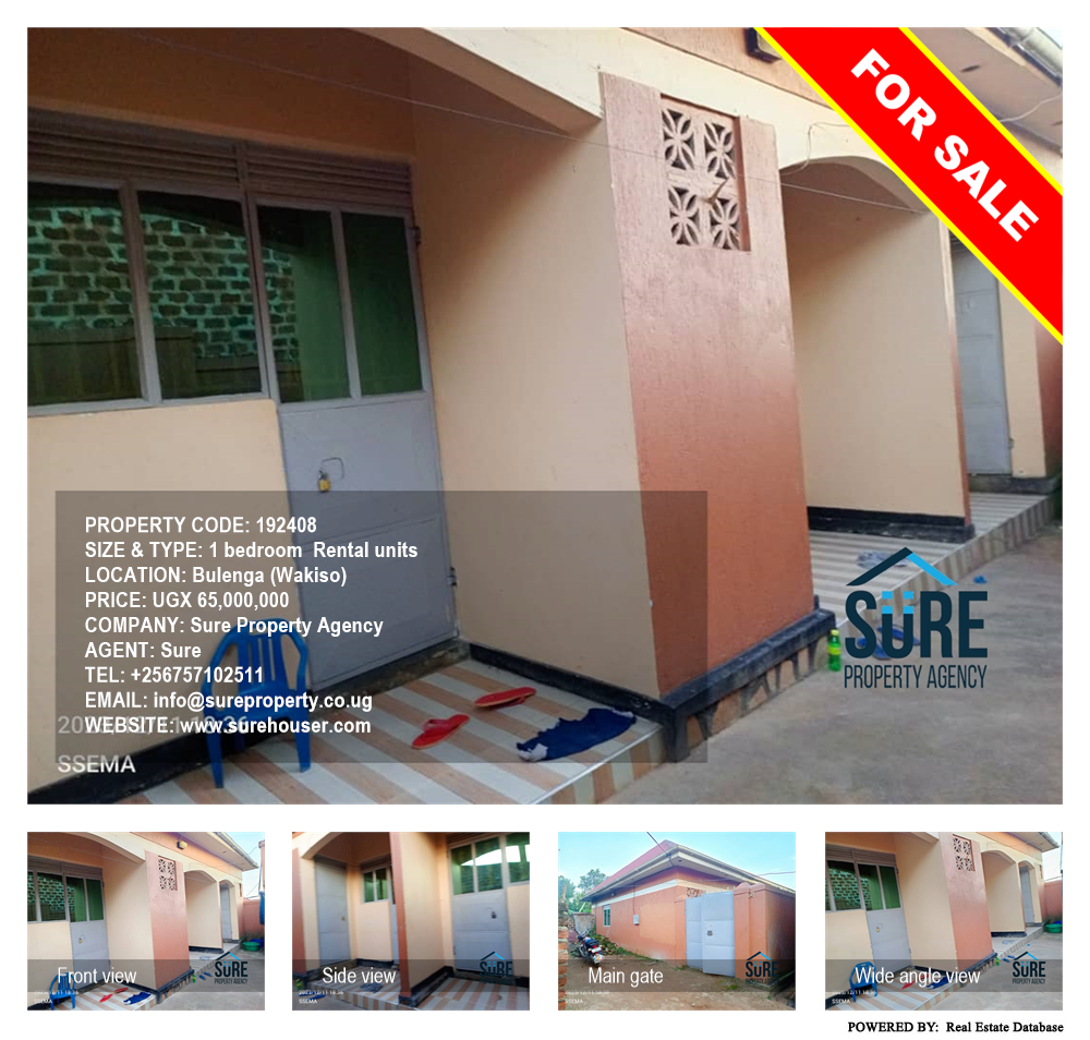 1 bedroom Rental units  for sale in Bulenga Wakiso Uganda, code: 192408