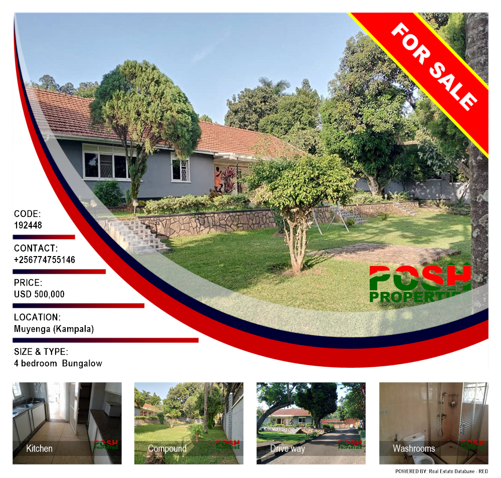 4 bedroom Bungalow  for sale in Muyenga Kampala Uganda, code: 192448