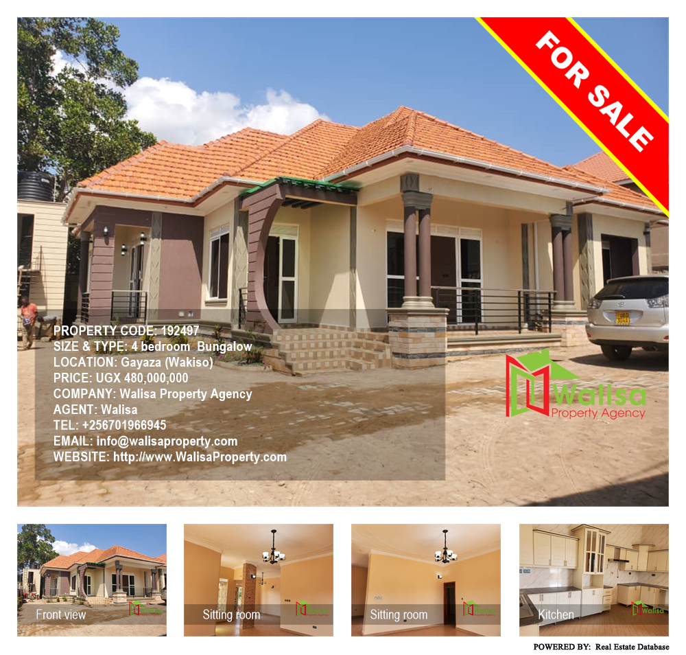 4 bedroom Bungalow  for sale in Gayaza Wakiso Uganda, code: 192497