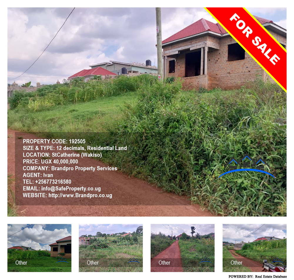 Residential Land  for sale in StCatherine Wakiso Uganda, code: 192505