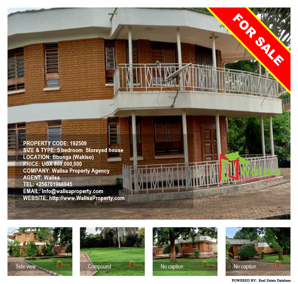 5 bedroom Storeyed house  for sale in Bbunga Wakiso Uganda, code: 192509