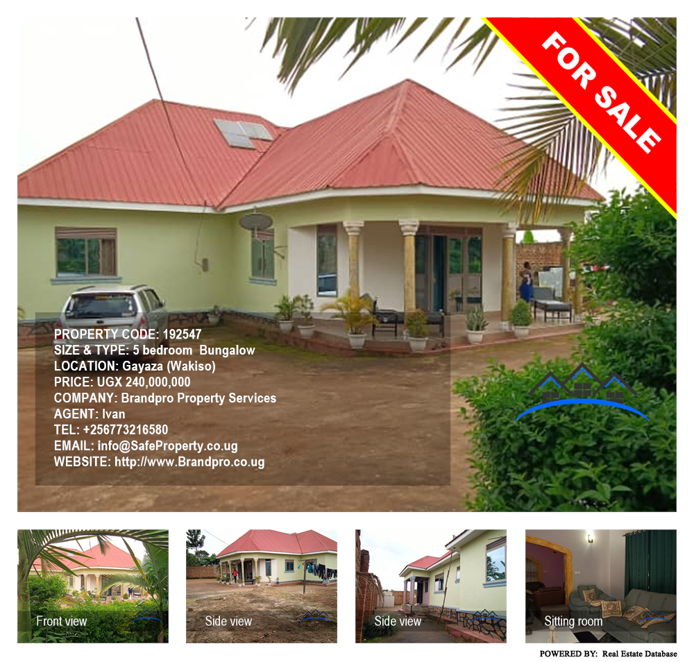 5 bedroom Bungalow  for sale in Gayaza Wakiso Uganda, code: 192547