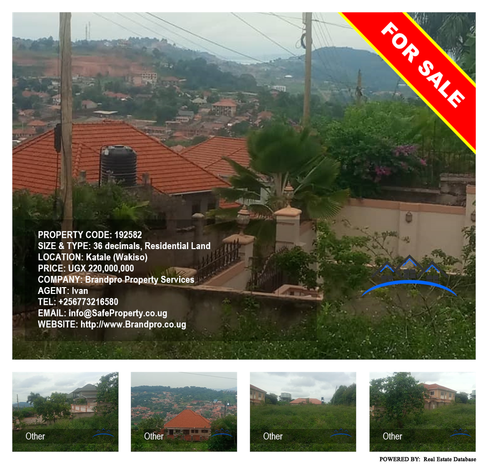 Residential Land  for sale in Katale Wakiso Uganda, code: 192582