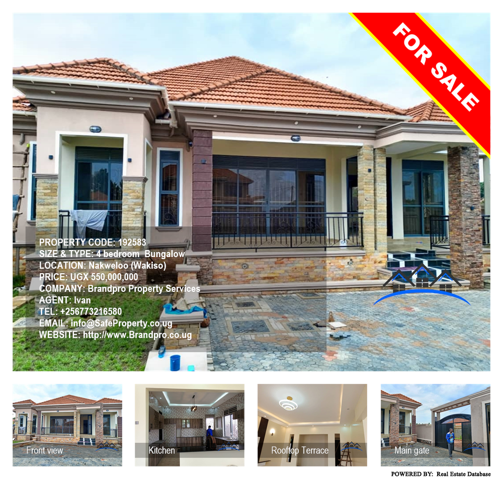 4 bedroom Bungalow  for sale in Nakweelo Wakiso Uganda, code: 192583