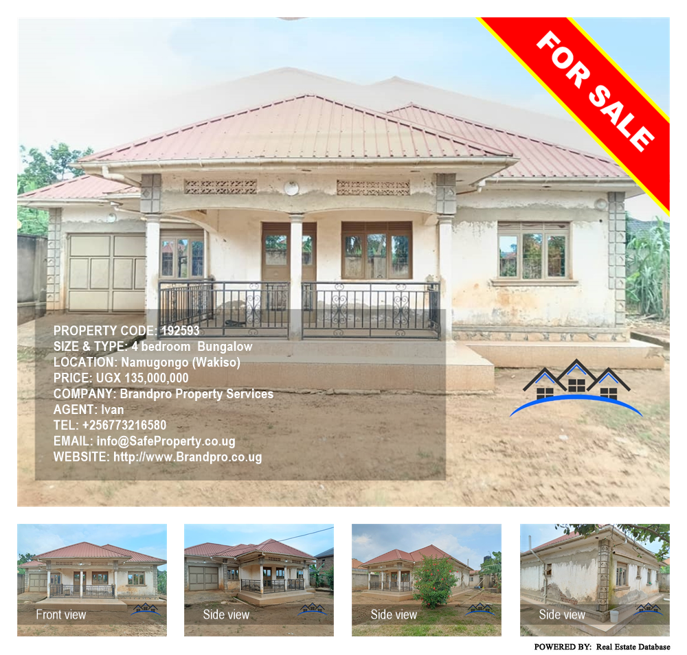 4 bedroom Bungalow  for sale in Namugongo Wakiso Uganda, code: 192593