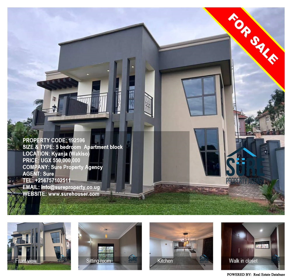 5 bedroom Apartment block  for sale in Kyanja Wakiso Uganda, code: 192596