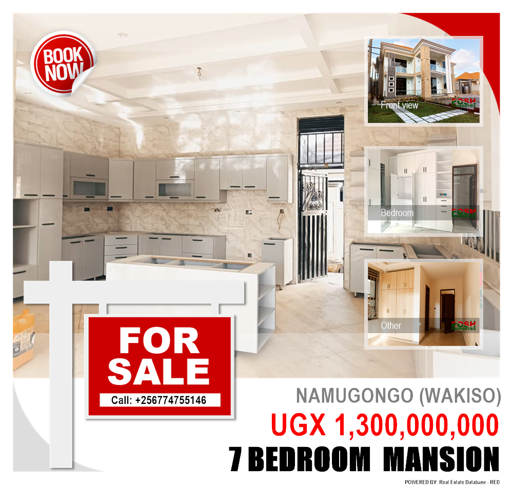 7 bedroom Mansion  for sale in Namugongo Wakiso Uganda, code: 192599