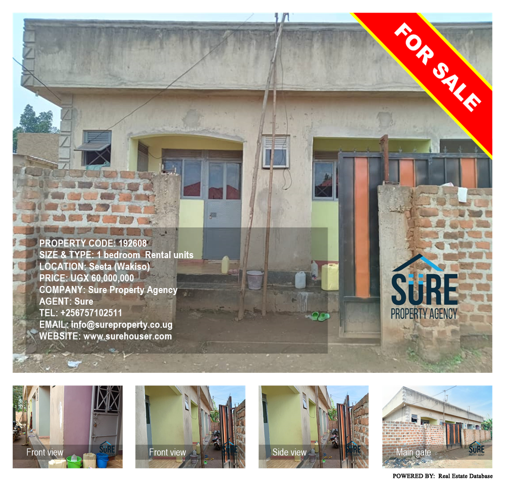 1 bedroom Rental units  for sale in Seeta Wakiso Uganda, code: 192608