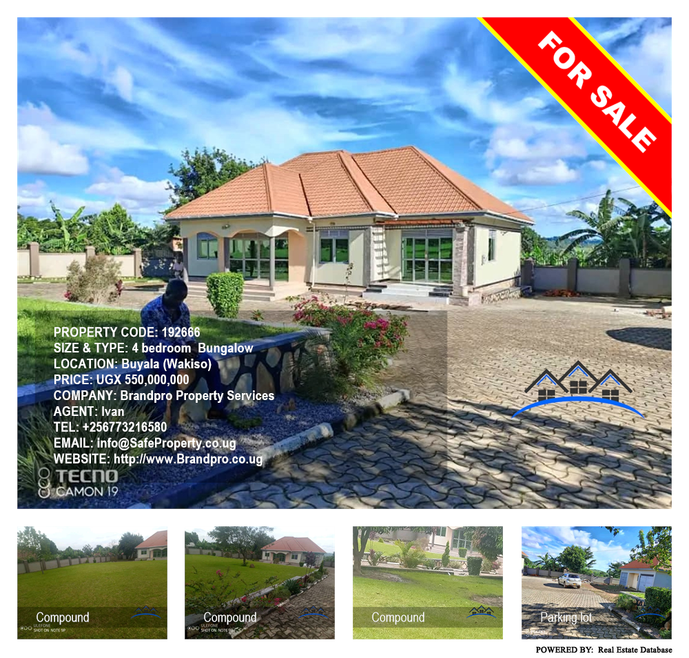 4 bedroom Bungalow  for sale in Buyala Wakiso Uganda, code: 192666