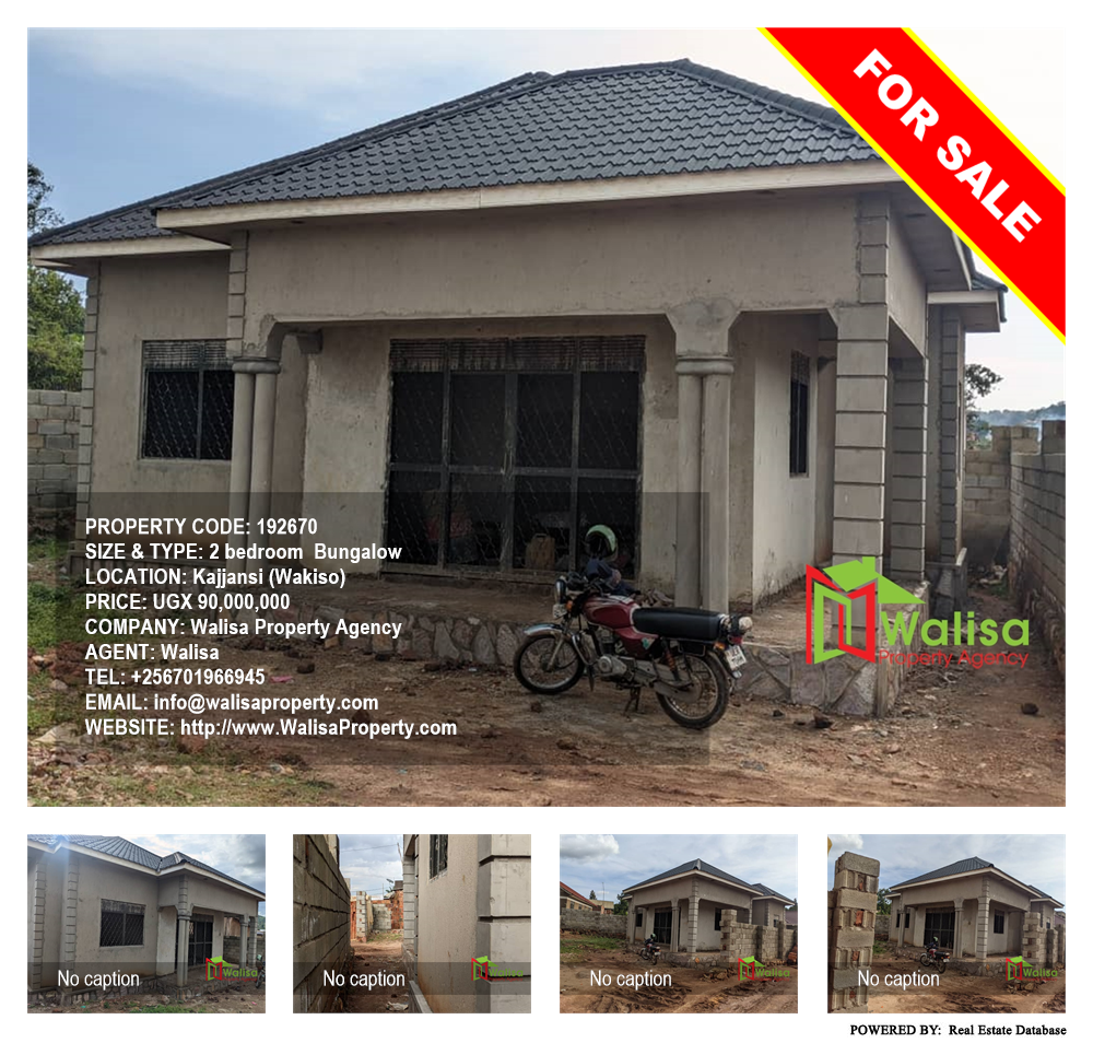 2 bedroom Bungalow  for sale in Kajjansi Wakiso Uganda, code: 192670