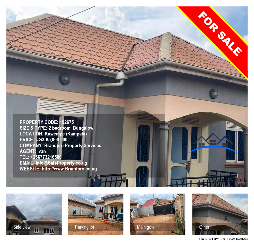 2 bedroom Bungalow  for sale in Kawempe Kampala Uganda, code: 192675