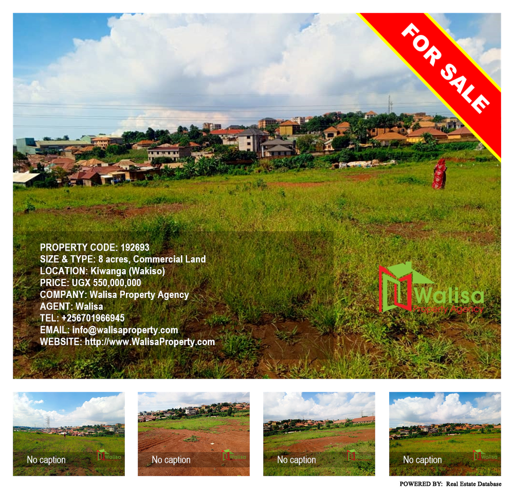Commercial Land  for sale in Kiwanga Wakiso Uganda, code: 192693