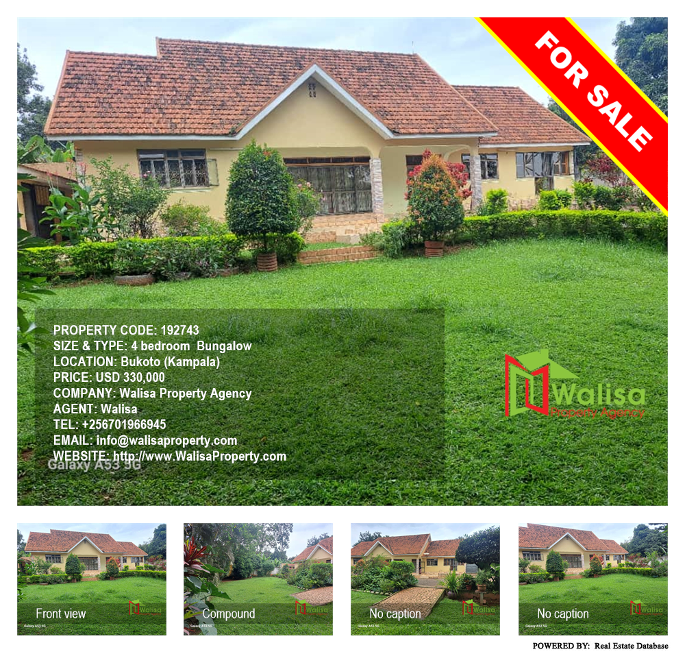 4 bedroom Bungalow  for sale in Bukoto Kampala Uganda, code: 192743