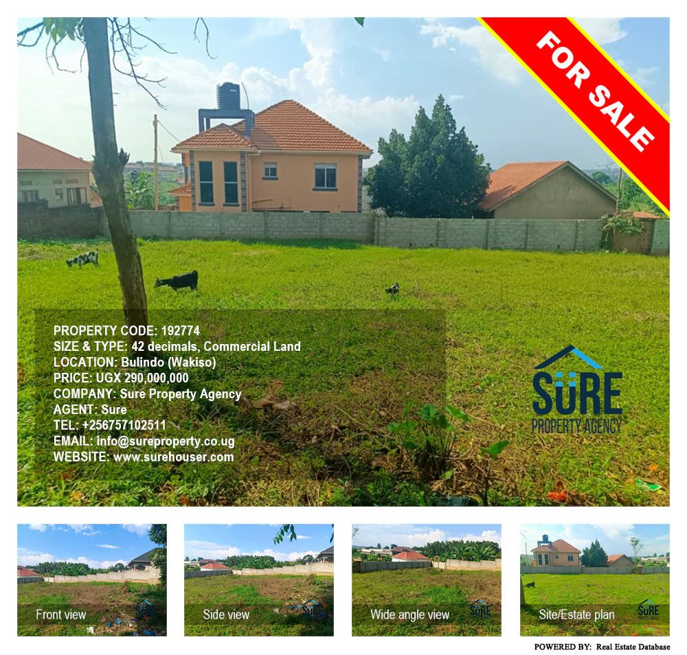 Commercial Land  for sale in Bulindo Wakiso Uganda, code: 192774