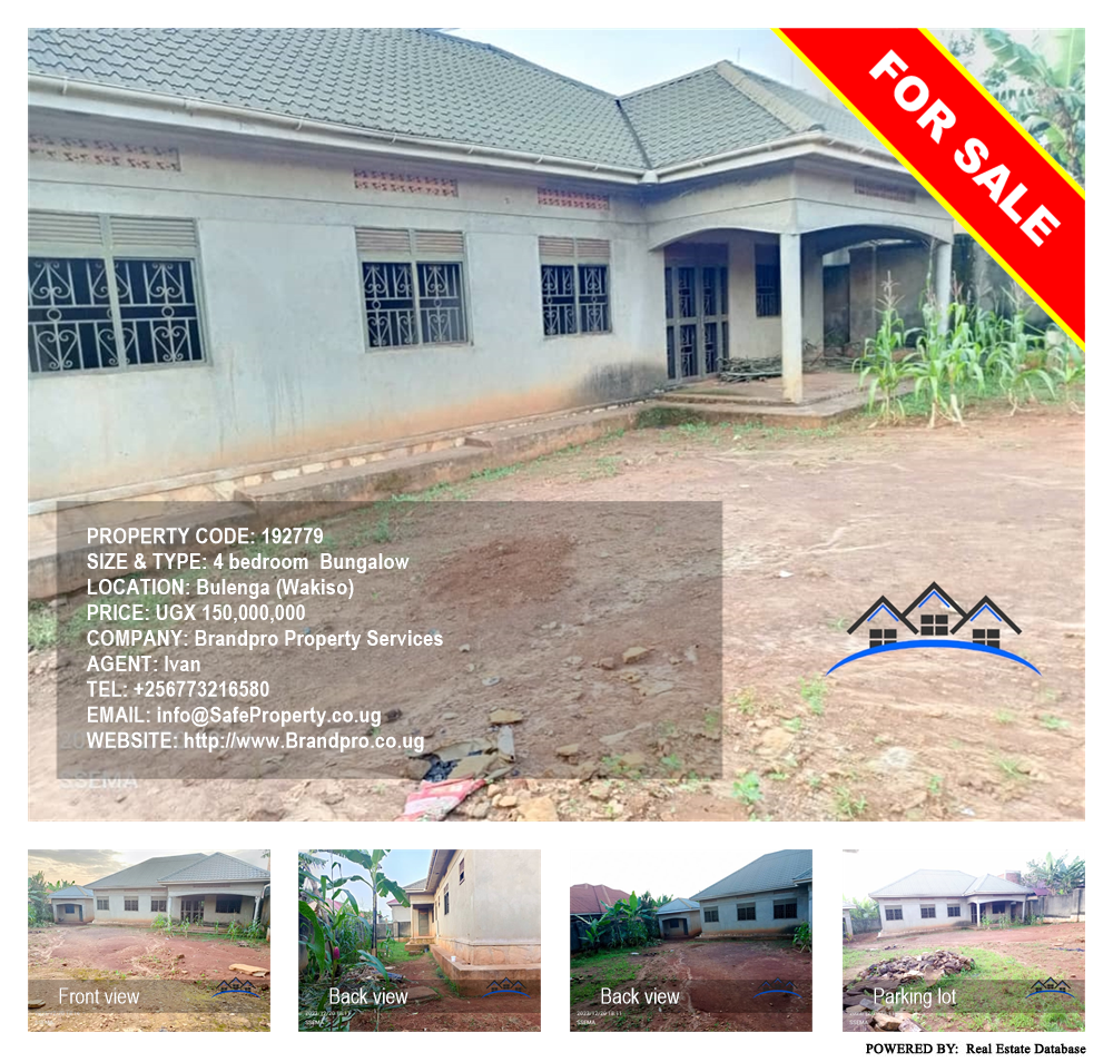 4 bedroom Bungalow  for sale in Bulenga Wakiso Uganda, code: 192779