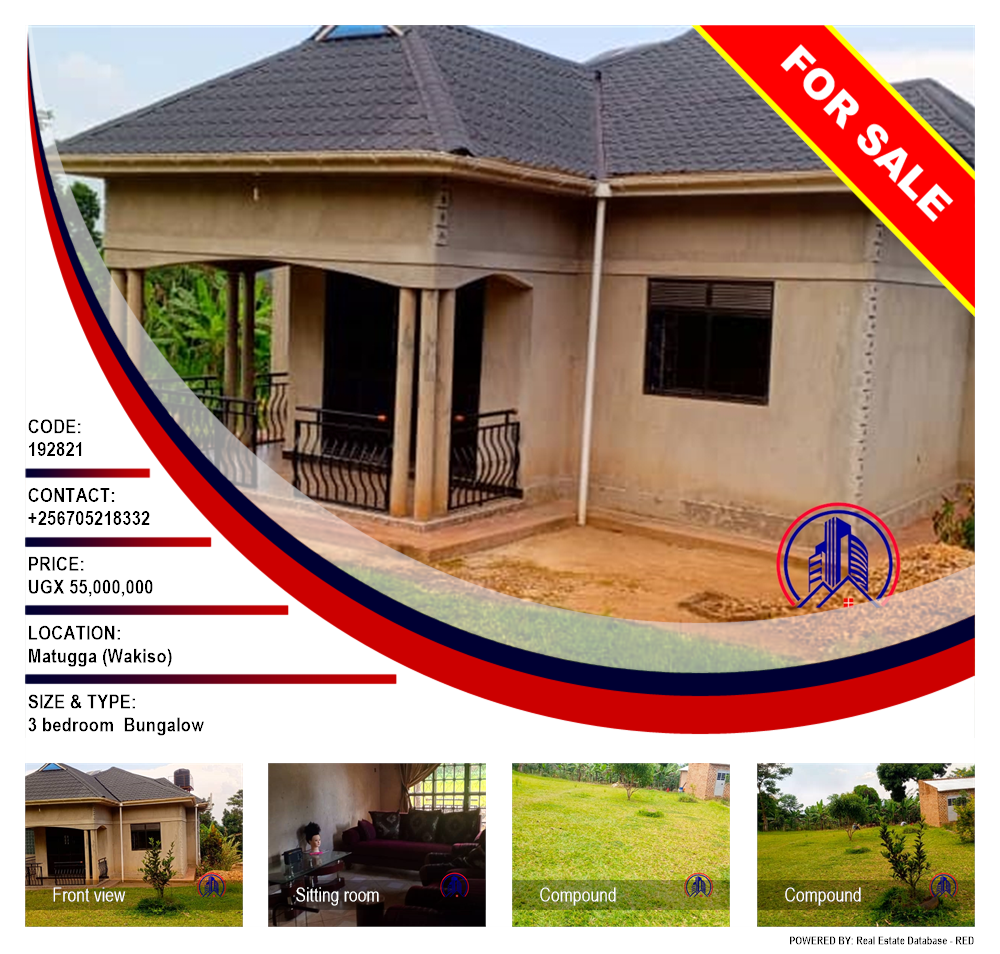 3 bedroom Bungalow  for sale in Matugga Wakiso Uganda, code: 192821