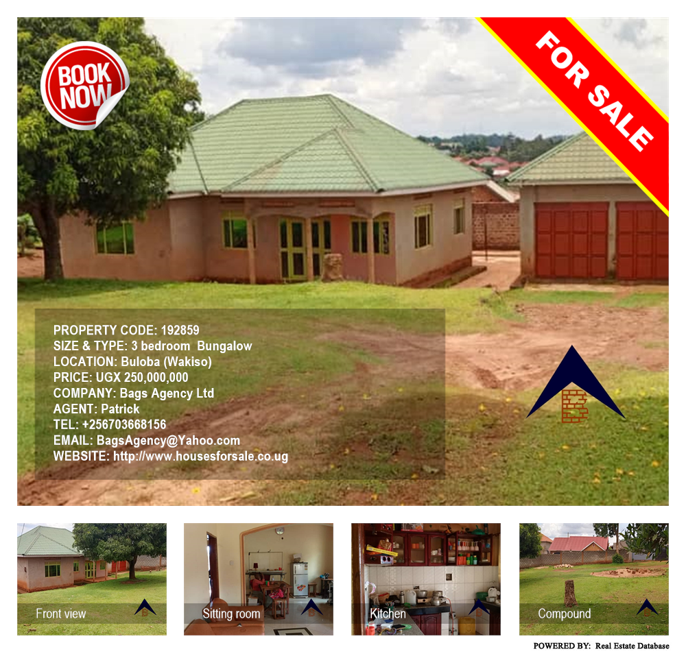 3 bedroom Bungalow  for sale in Buloba Wakiso Uganda, code: 192859