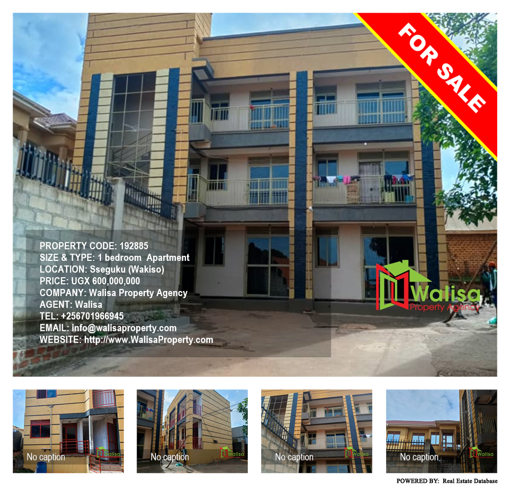 1 bedroom Apartment  for sale in Seguku Wakiso Uganda, code: 192885