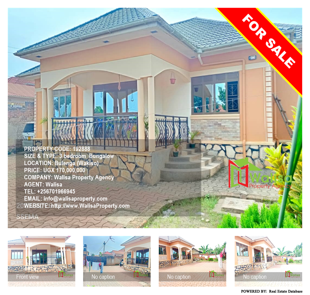 3 bedroom Bungalow  for sale in Bulenga Wakiso Uganda, code: 192888