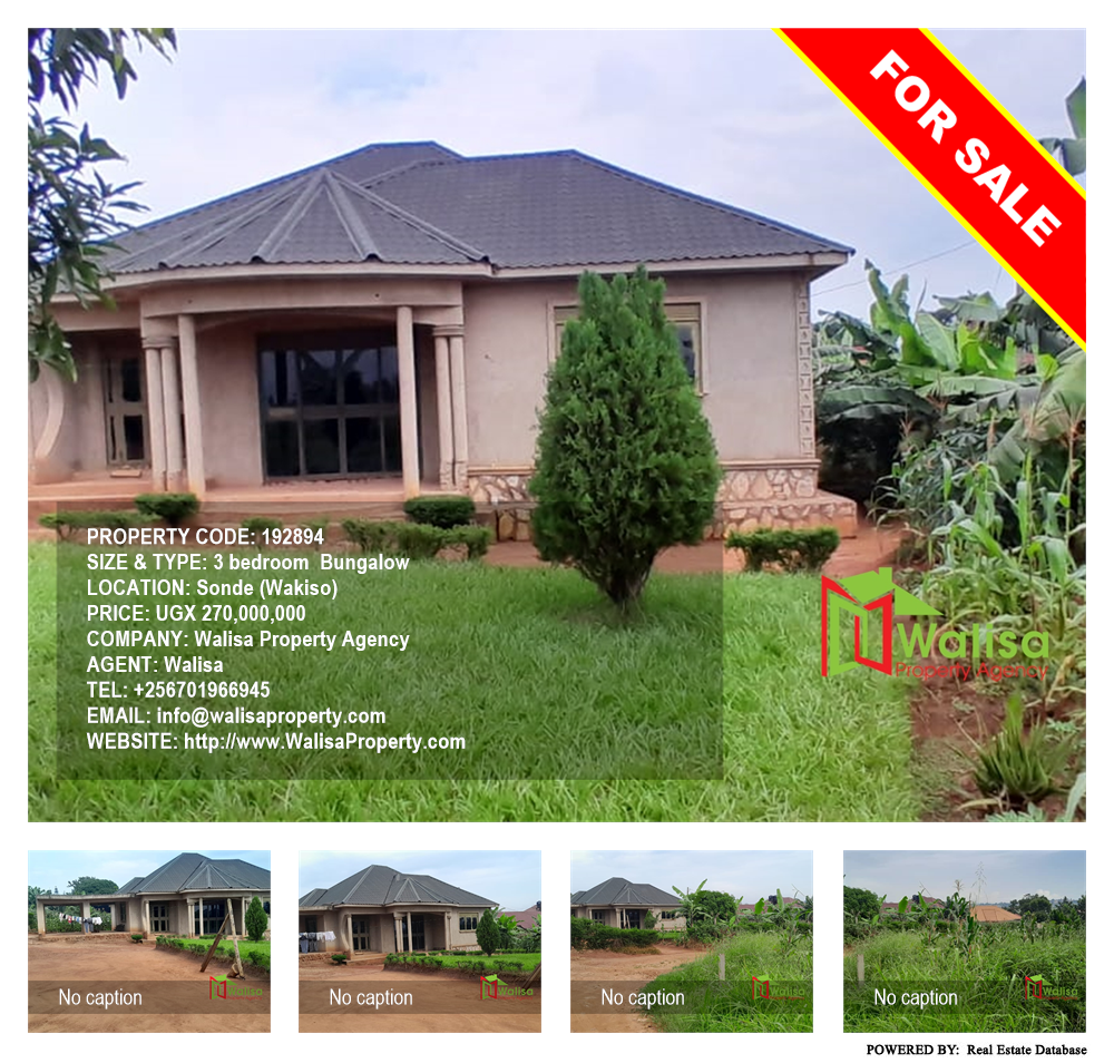 3 bedroom Bungalow  for sale in Sonde Wakiso Uganda, code: 192894