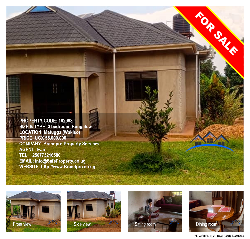 3 bedroom Bungalow  for sale in Matugga Wakiso Uganda, code: 192993