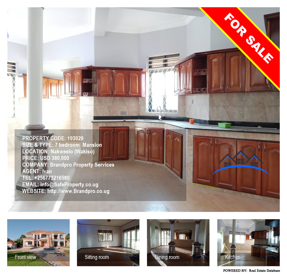 7 bedroom Mansion  for sale in Nakweelo Wakiso Uganda, code: 193029