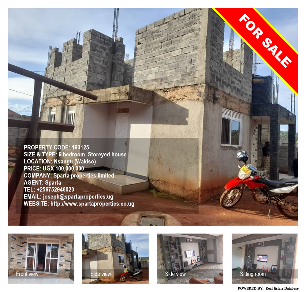 6 bedroom Storeyed house  for sale in Nsangu Wakiso Uganda, code: 193125