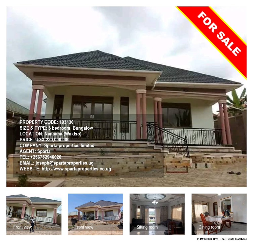 3 bedroom Bungalow  for sale in Nansana Wakiso Uganda, code: 193130