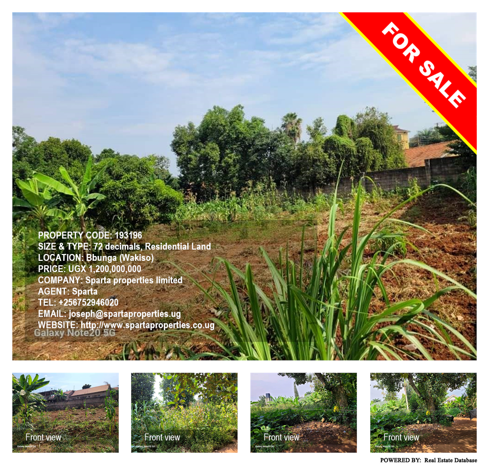 Residential Land  for sale in Bbunga Wakiso Uganda, code: 193196