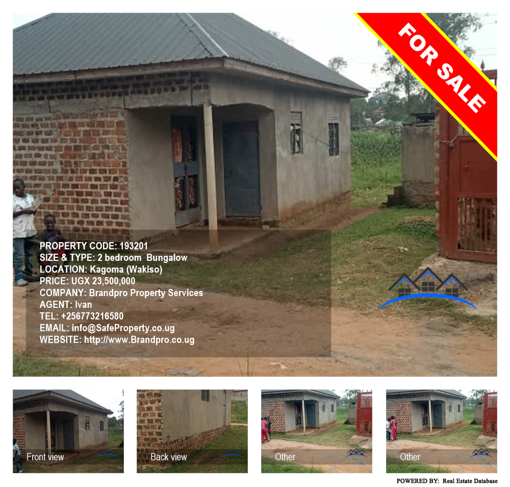 2 bedroom Bungalow  for sale in Kagoma Wakiso Uganda, code: 193201