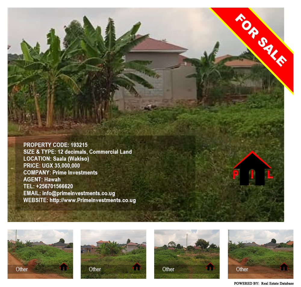 Commercial Land  for sale in Saala Wakiso Uganda, code: 193215