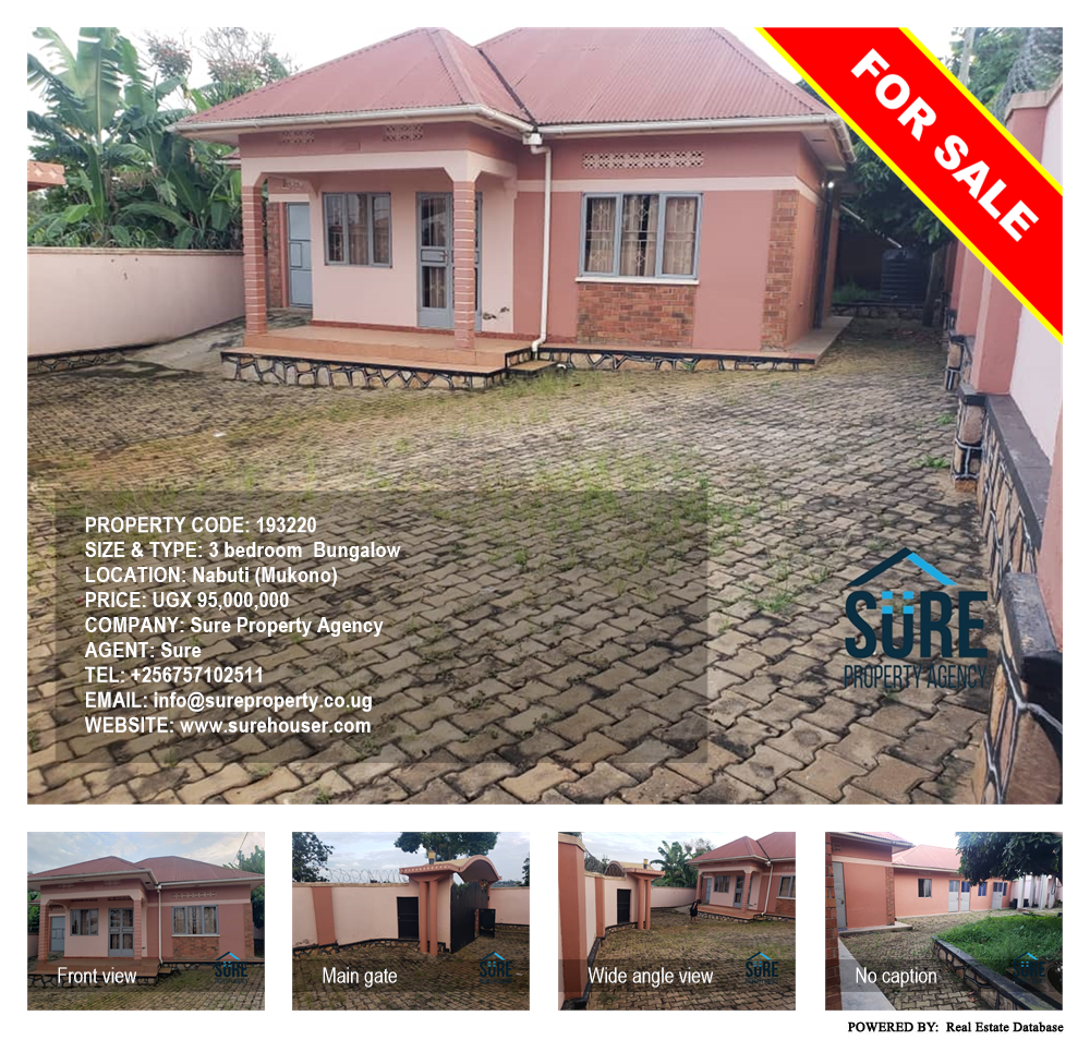 3 bedroom Bungalow  for sale in Nabuti Mukono Uganda, code: 193220