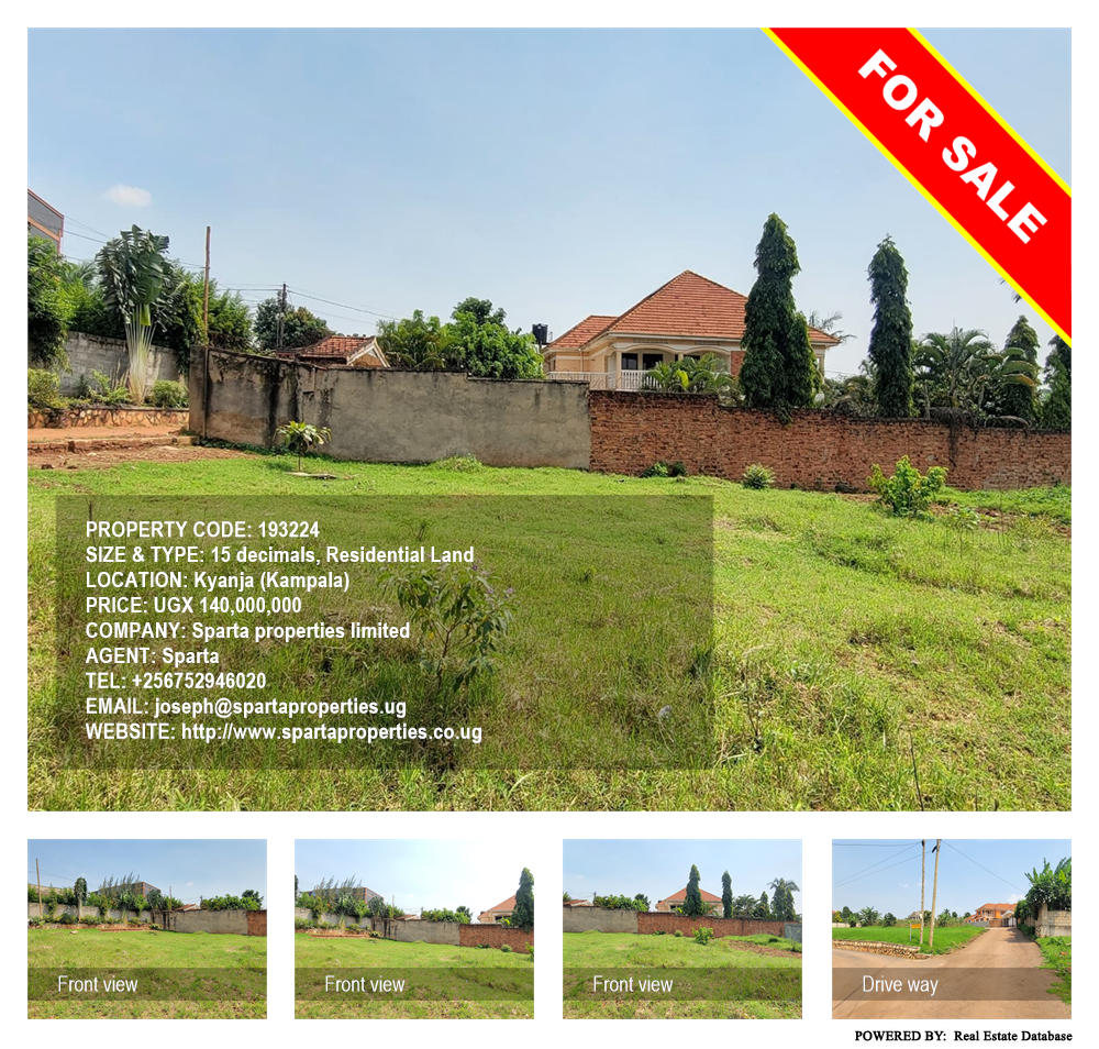 Residential Land  for sale in Kyanja Kampala Uganda, code: 193224