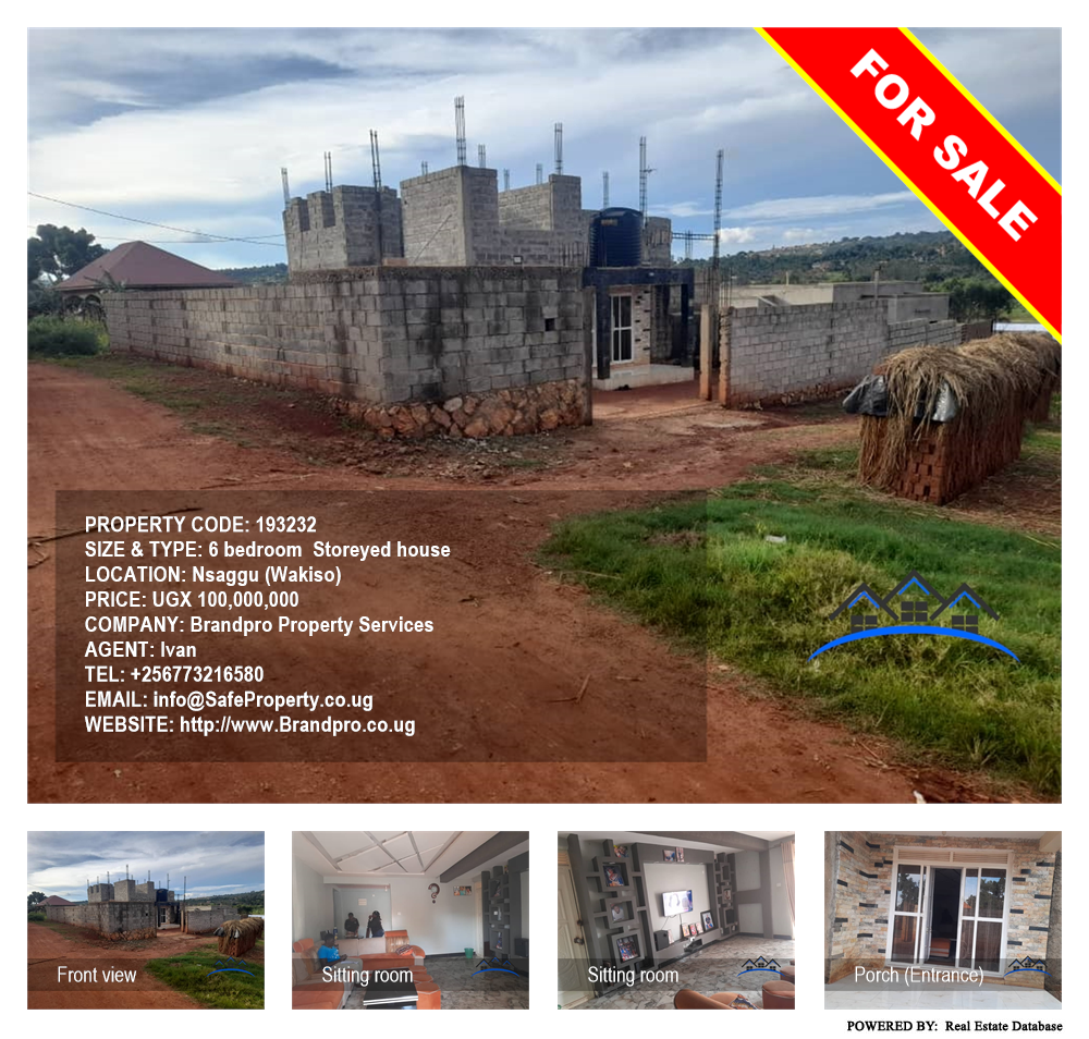 6 bedroom Storeyed house  for sale in Nsaggu Wakiso Uganda, code: 193232