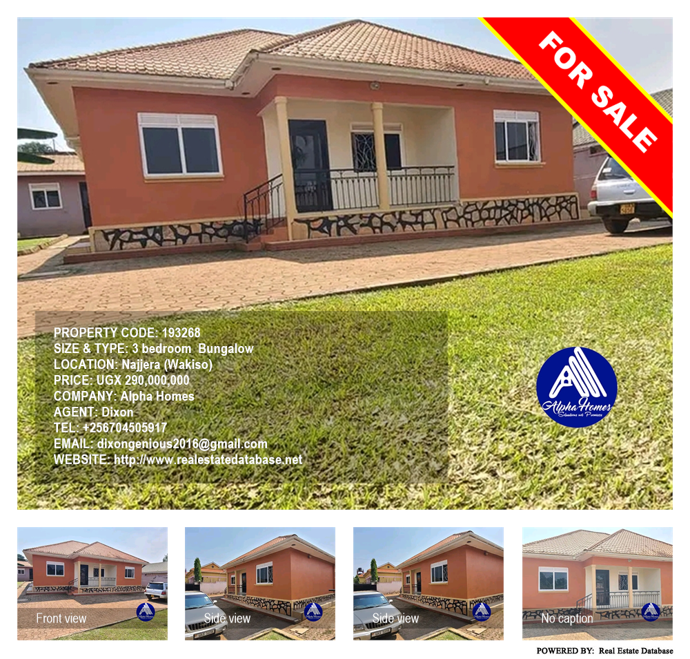 3 bedroom Bungalow  for sale in Najjera Wakiso Uganda, code: 193268