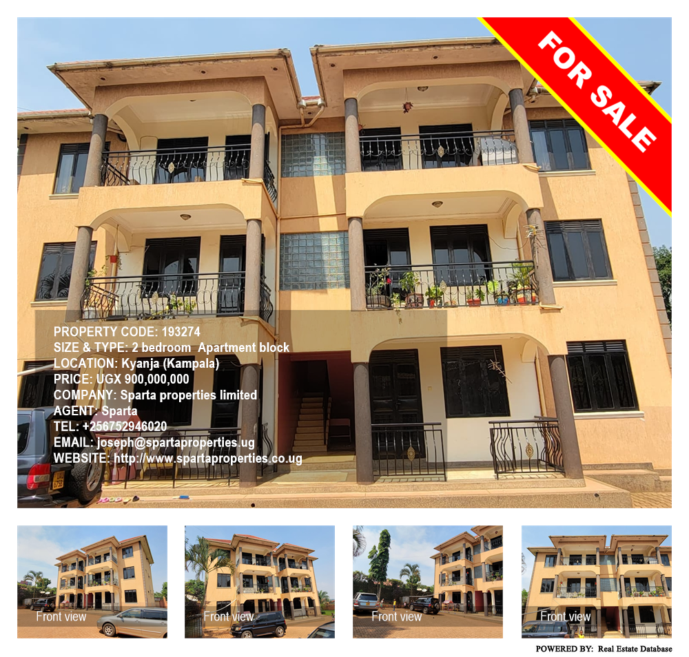 2 bedroom Apartment block  for sale in Kyanja Kampala Uganda, code: 193274