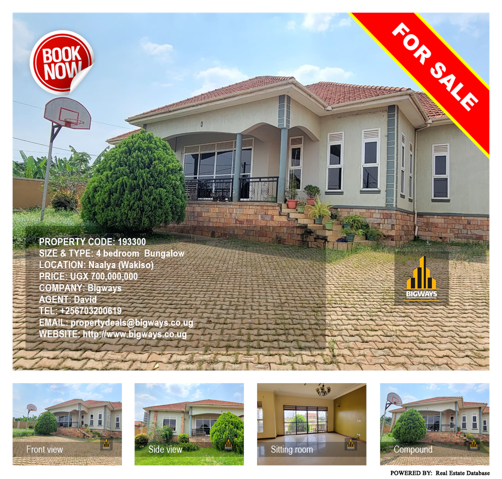 4 bedroom Bungalow  for sale in Naalya Wakiso Uganda, code: 193300