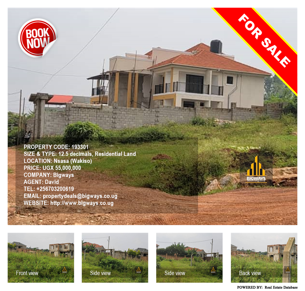 Residential Land  for sale in Nsasa Wakiso Uganda, code: 193301