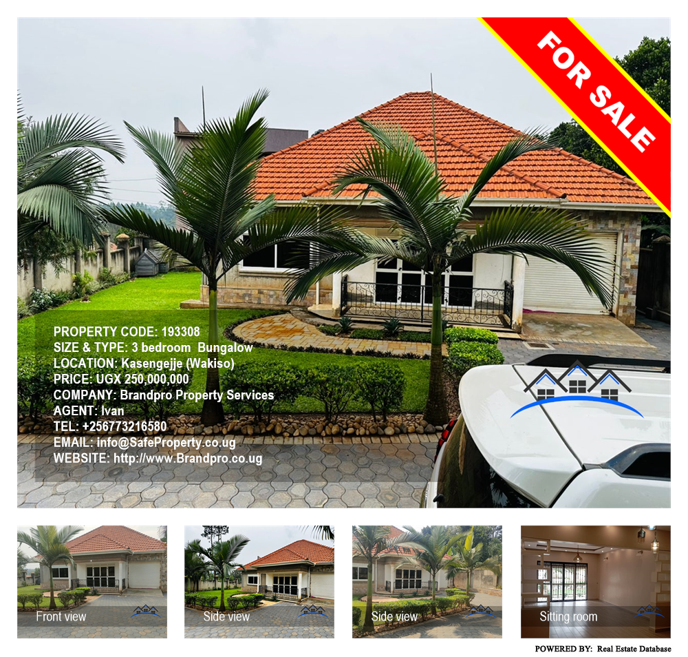 3 bedroom Bungalow  for sale in Kasengejje Wakiso Uganda, code: 193308