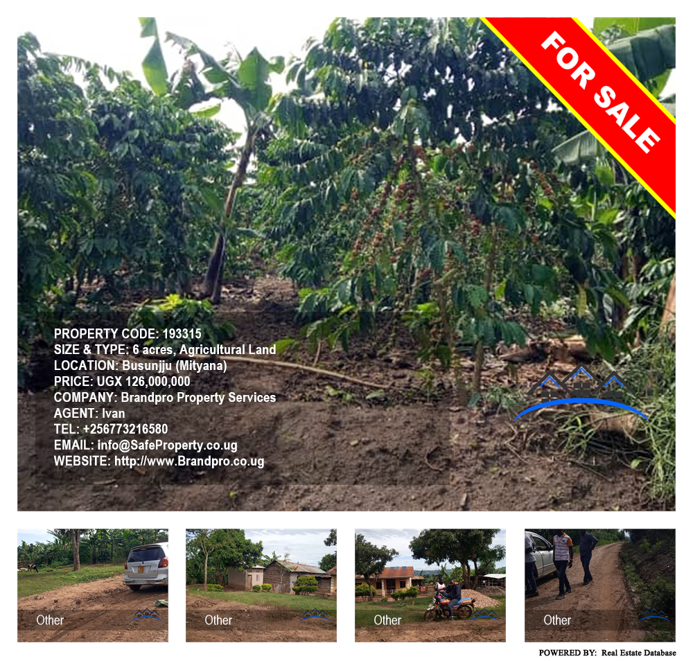 Agricultural Land  for sale in Busunjju Mityana Uganda, code: 193315