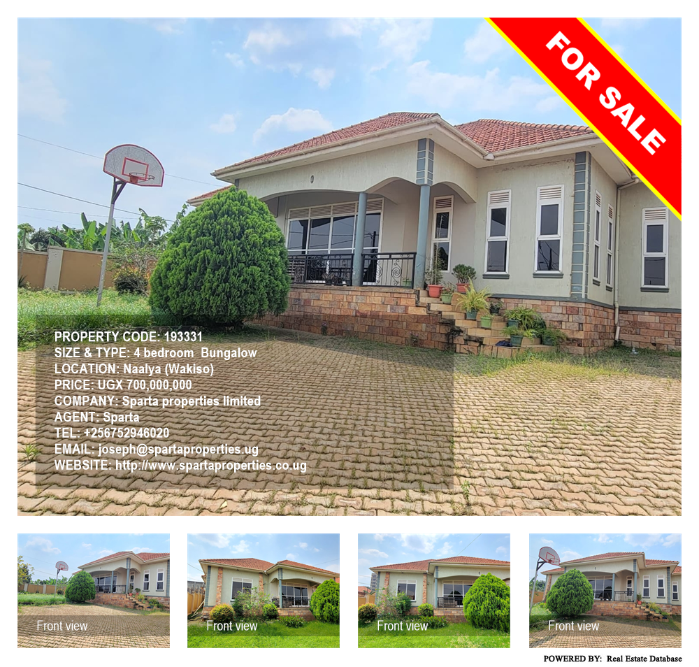 4 bedroom Bungalow  for sale in Naalya Wakiso Uganda, code: 193331