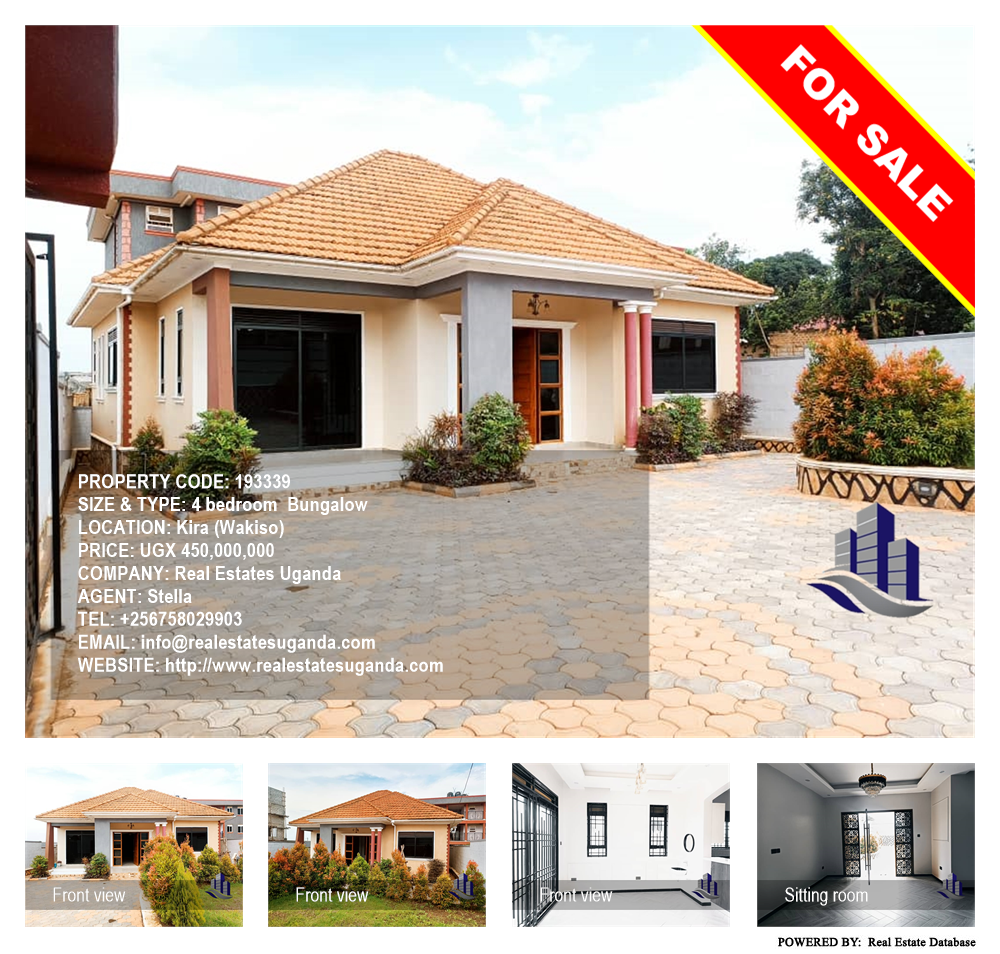 4 bedroom Bungalow  for sale in Kira Wakiso Uganda, code: 193339