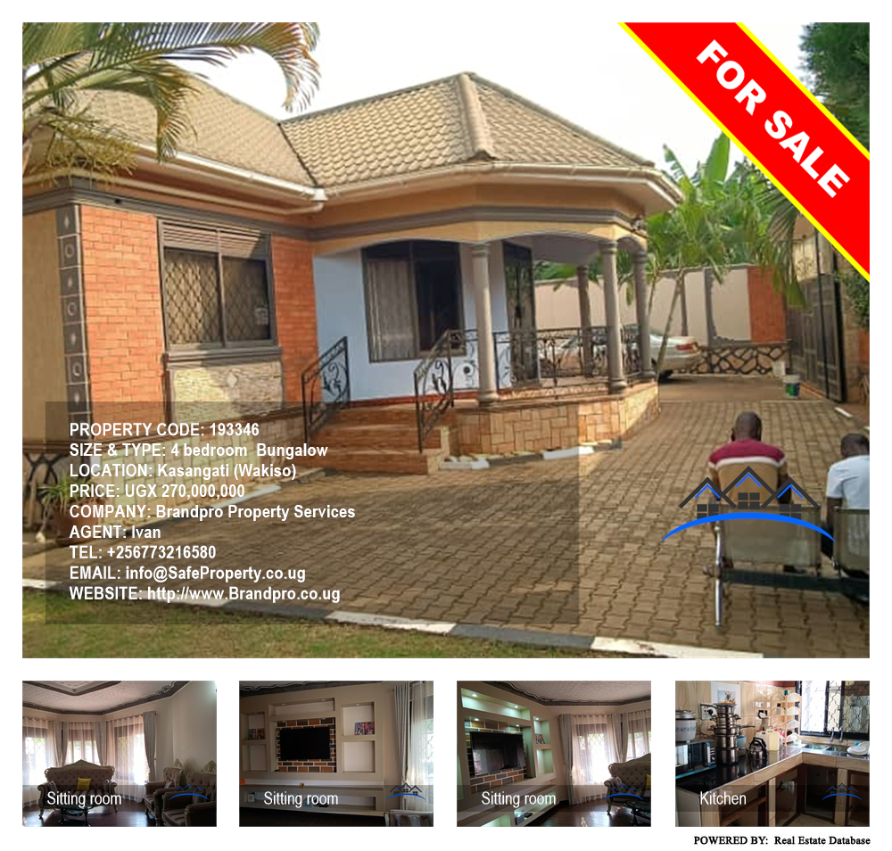 4 bedroom Bungalow  for sale in Kasangati Wakiso Uganda, code: 193346