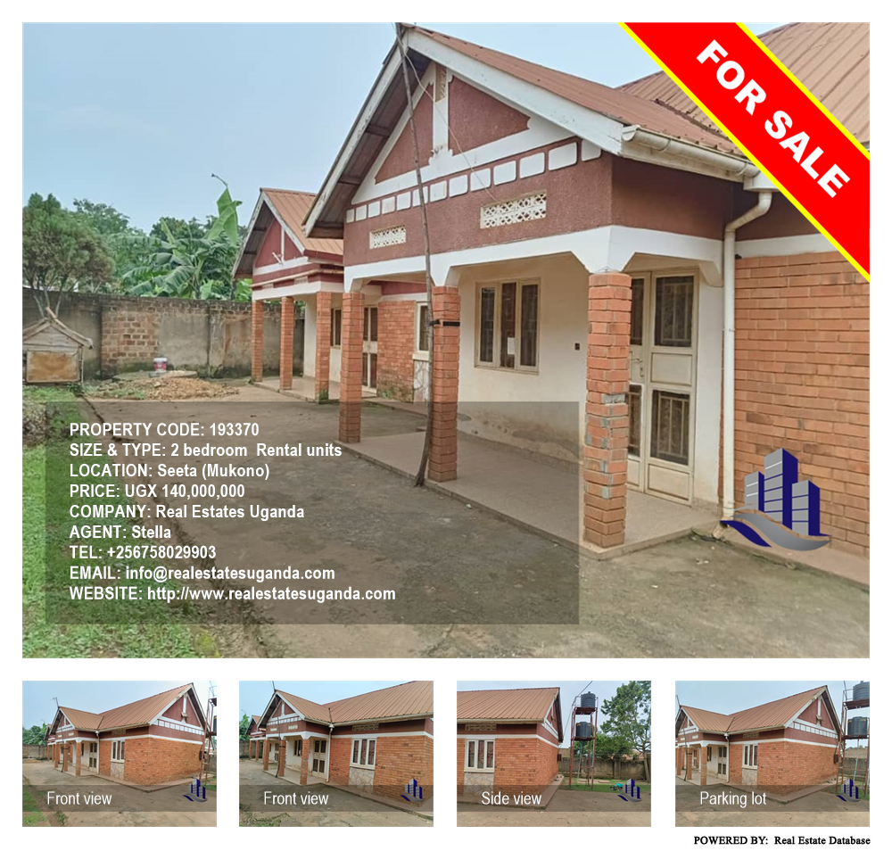 2 bedroom Rental units  for sale in Seeta Mukono Uganda, code: 193370