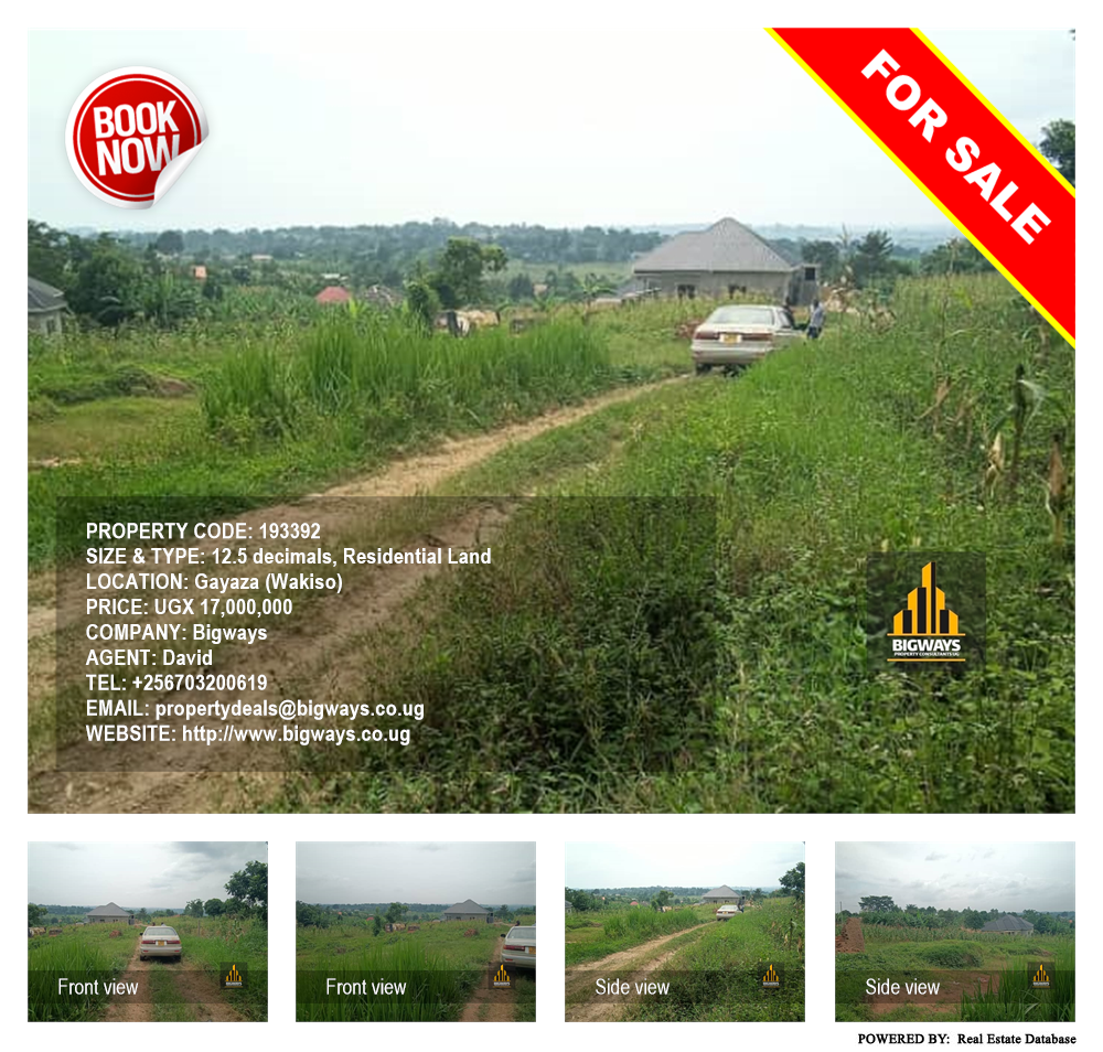 Residential Land  for sale in Gayaza Wakiso Uganda, code: 193392