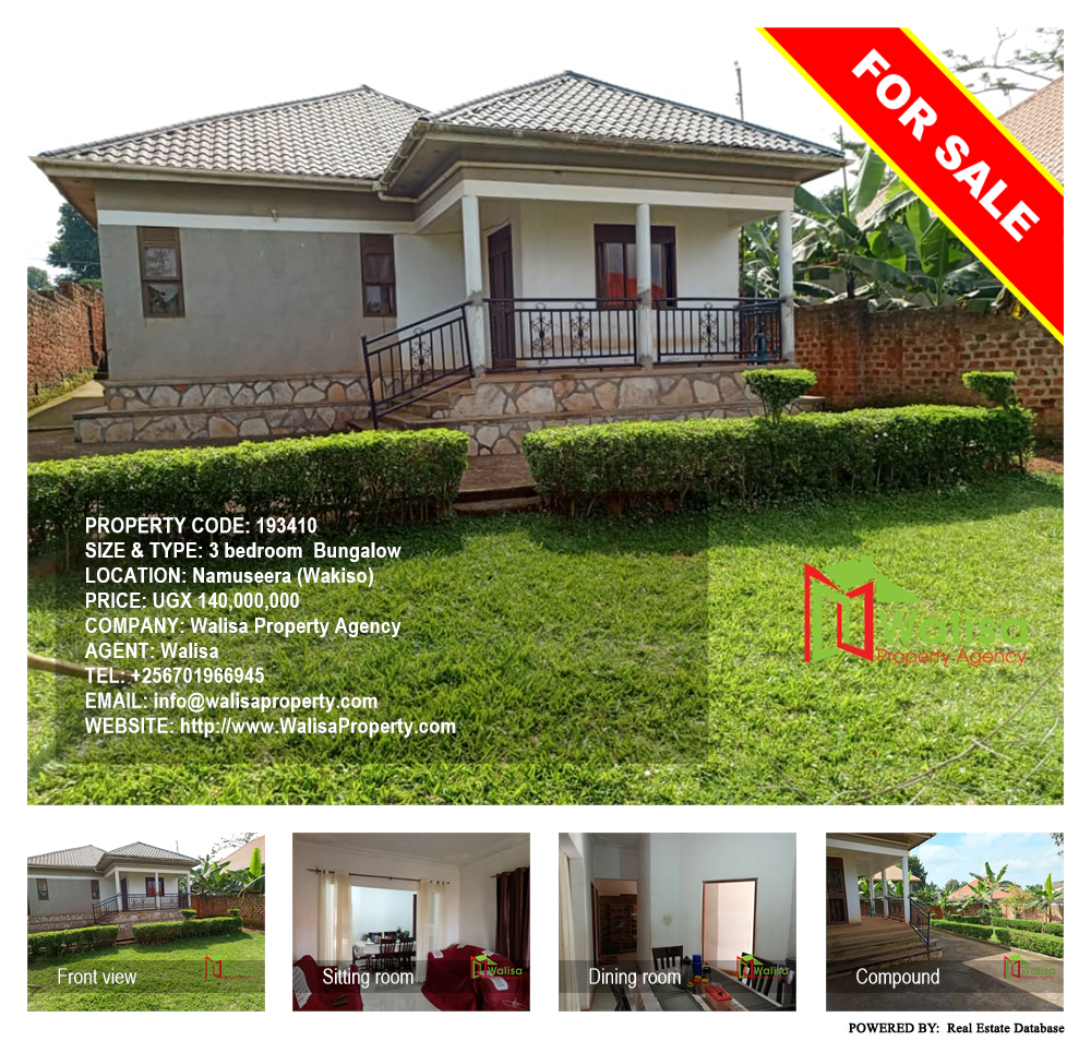 3 bedroom Bungalow  for sale in Namuseera Wakiso Uganda, code: 193410