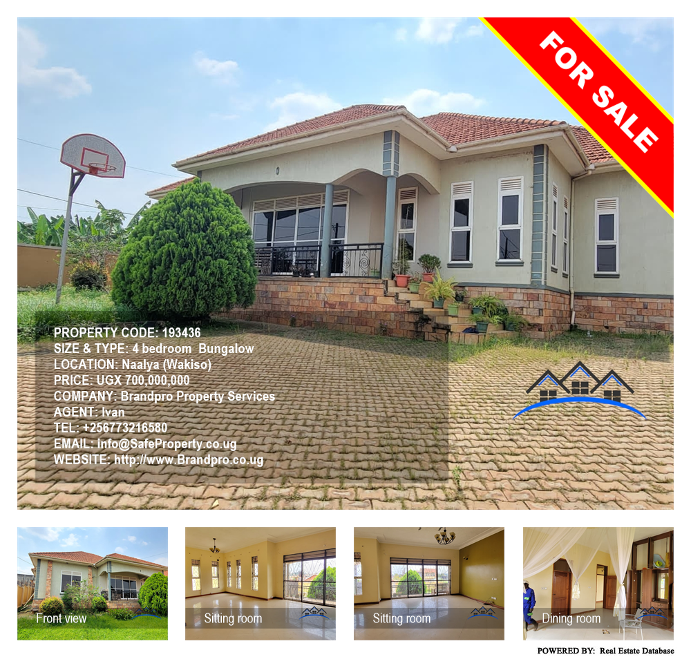 4 bedroom Bungalow  for sale in Naalya Wakiso Uganda, code: 193436